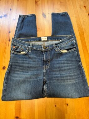 Hudson Jeans Straight-Leg Women's Dark Blue Denim